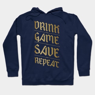 Drink, Game, Save, Repeat Hoodie